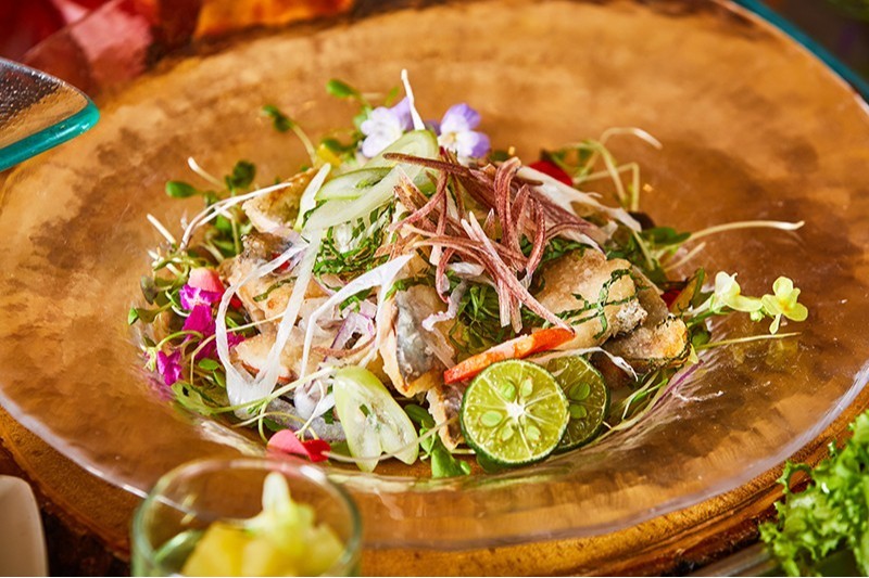 秋刀魚の香味野菜マリネ