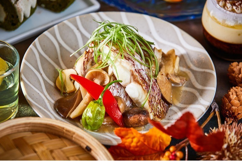 白身魚のキノコ和風餡掛け