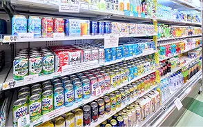 ドリンクやお酒の品ぞろえが充実